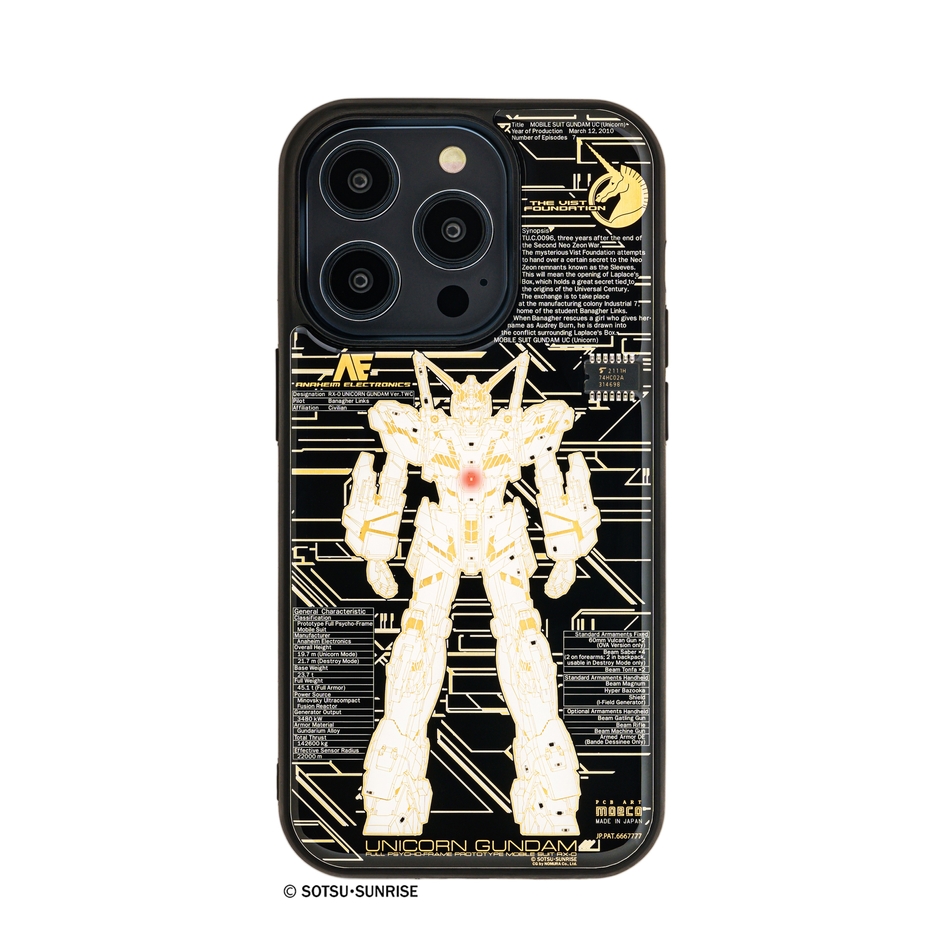 FLASH ユニコーンガンダム Ver.TWC 基板アート iPhone 14Proケース