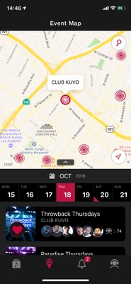 進化したクラブイベント検索機能「Event Map」により、効果的なクラブイベント探しを実現