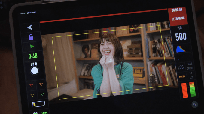 ▼ダンスカット収録中のゆなさん①(メイキングより)