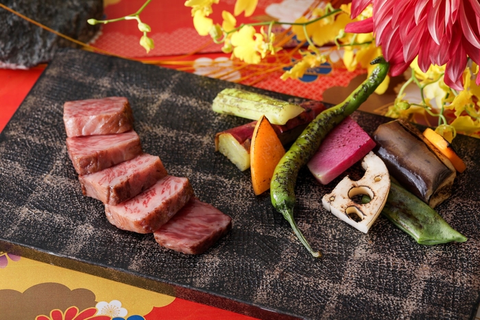 能登牛 サーロイン/本日の焼き野菜