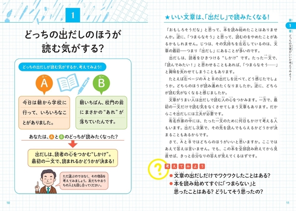 どっちの出だしのほうが読む気がする?