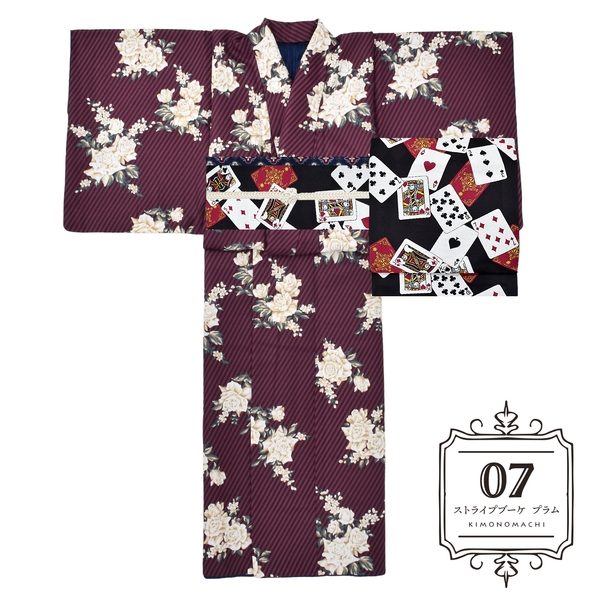 ストライプブーケ プラム