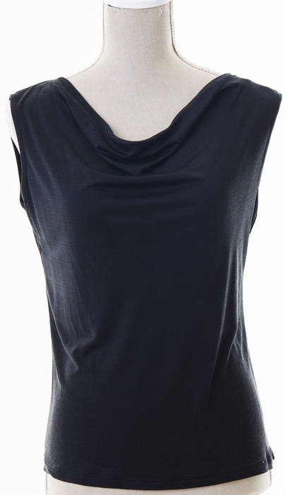 ドレープノースリーブシャツ 黒