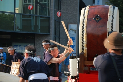 太鼓演武の様子