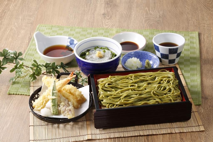 穴子と初夏野菜天せいろ小生しらす丼