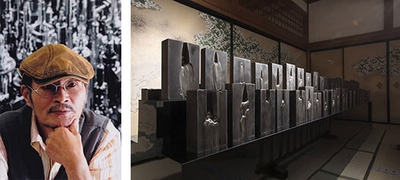 (画像)榎忠、「エンドタブ」 高野山開創1200年特別企画展「いのちの交響」高野山総本山金剛峯寺(奥殿) 2015年 撮影:阪田隆治 (c)Chu Enoki