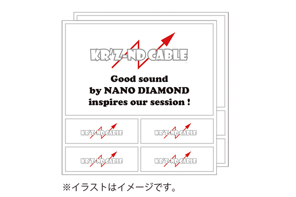 リターン・ステッカー2枚＆サンクスレター：ご支援金3,000円