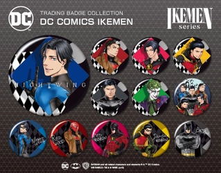 “DC COMICS IKEMEN”がトレーディングバッジになって登場！