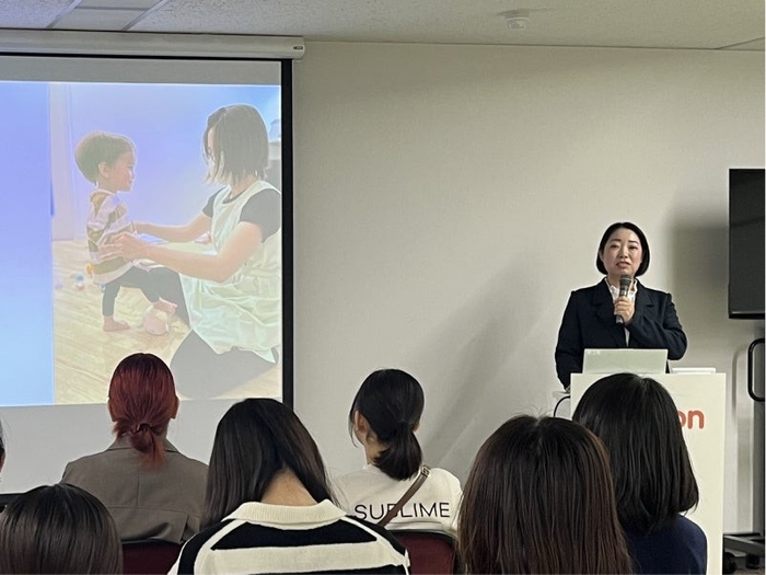 講演の様子 当事者ご家族