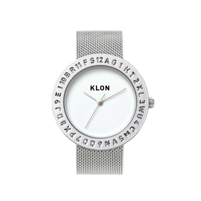 KLON ENGRAVE TIME -SILVER MESH- 40mm