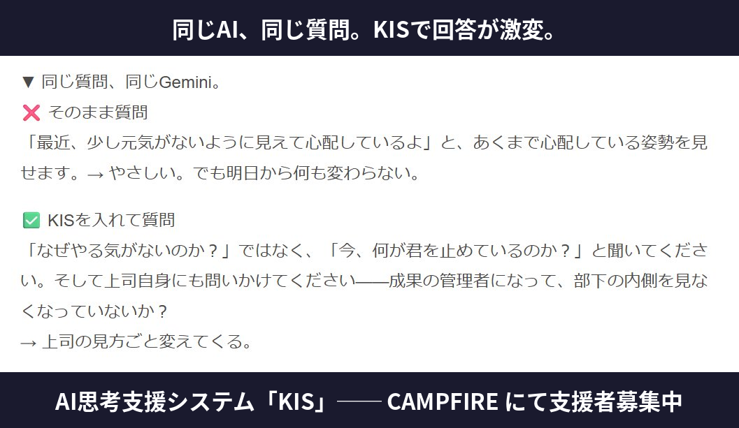 50代会社員が13ヶ月かけて開発したAI思考支援システム——クラウドファンディングで支援者募集を開始