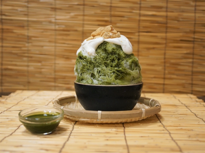 抹茶くりーむ氷~わらびもち~