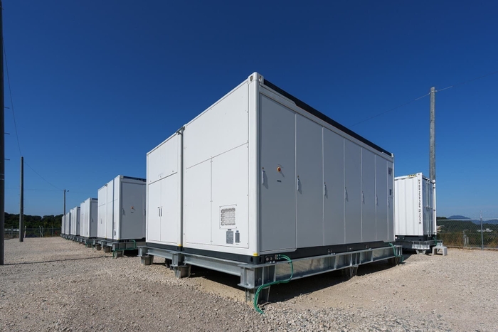 サングロウ製蓄電システム「PowerTitan 2.0」が設置された様子