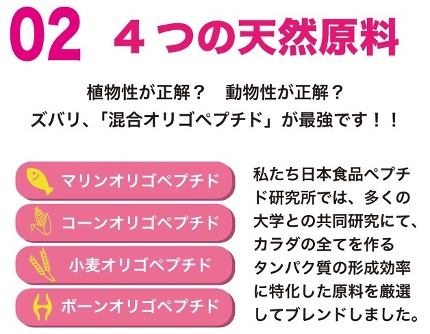 4つの天然原料