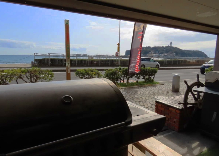 江ノ島海沿いBBQ