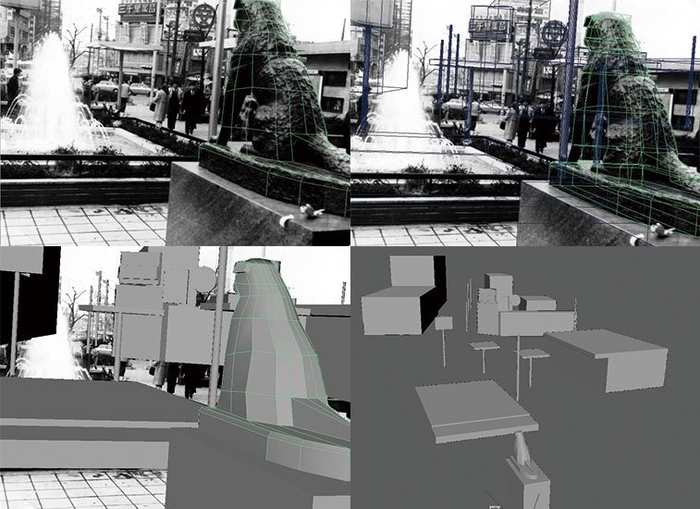 学生が製作中の３Dデータイメージ