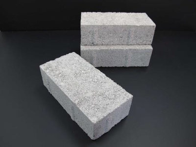 荒川が開発したコンクリートブロック（20cm×10cm×6cm ）