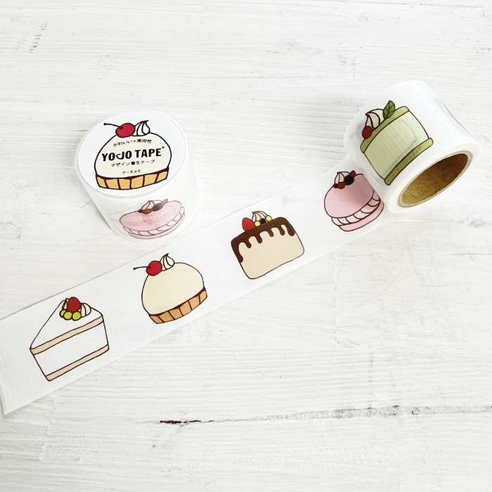 ケーキの中にひと言メモが書けるデザインの「ケーキメモ」506円(税込)