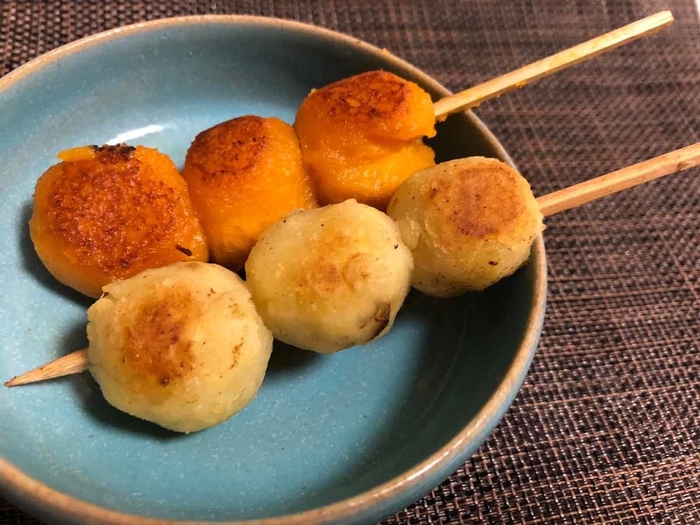 かぼちゃとサツマイモのお団子