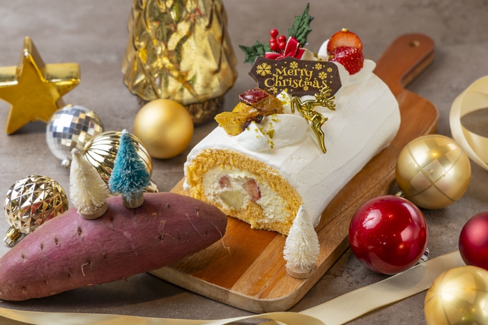 芋とわの苺とお芋のロールケーキ