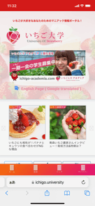いちご大学サイト(いちご情報サイト)