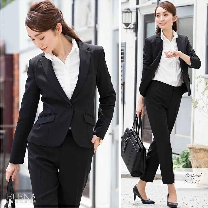 ELENA／ウォッシャブル ストレッチパンツスーツ