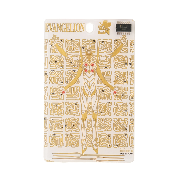 FLASH EVA13 基板アート ICカードケース 白