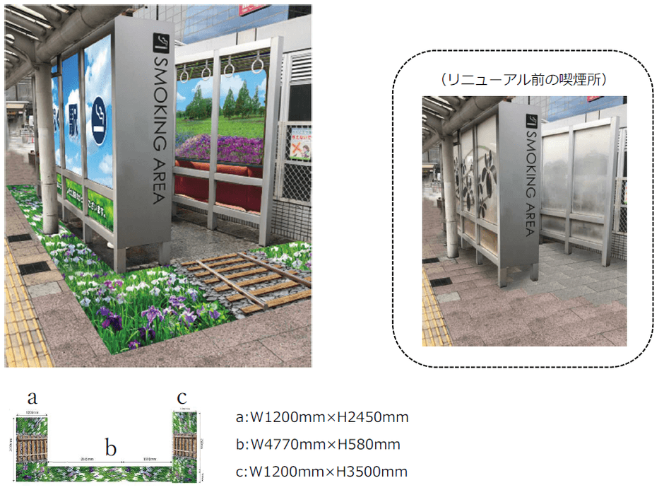 学生が考案した喫煙所