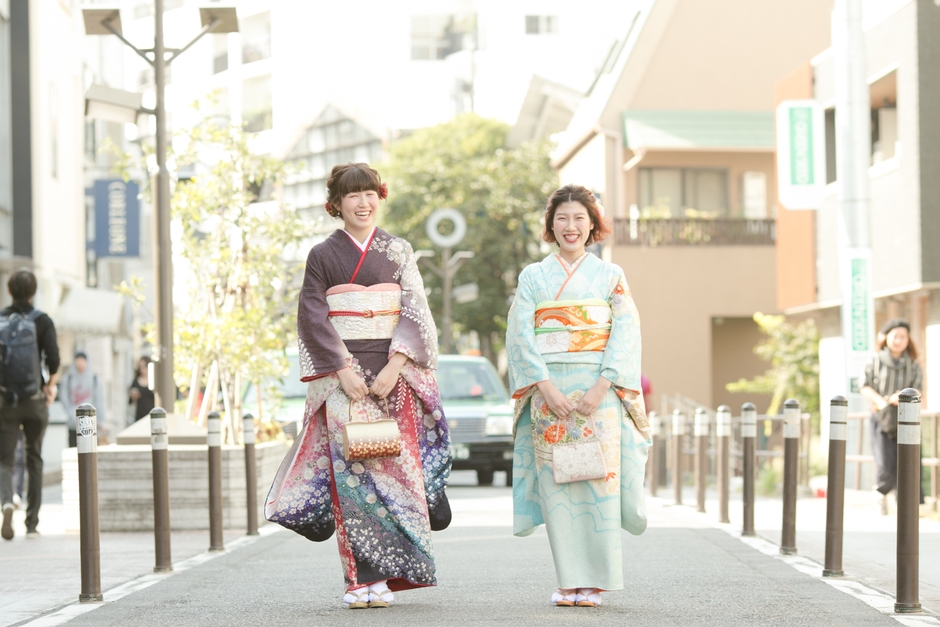 成人式のロケーションフォト