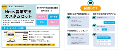 kintoneを活用した「営業支援カスタムセット」とAIチャットボットサービス【OfficeBOT】を Cybozu Days 2021へ出展