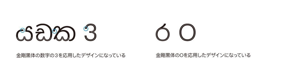 金剛黒体 シンハラ語の特長