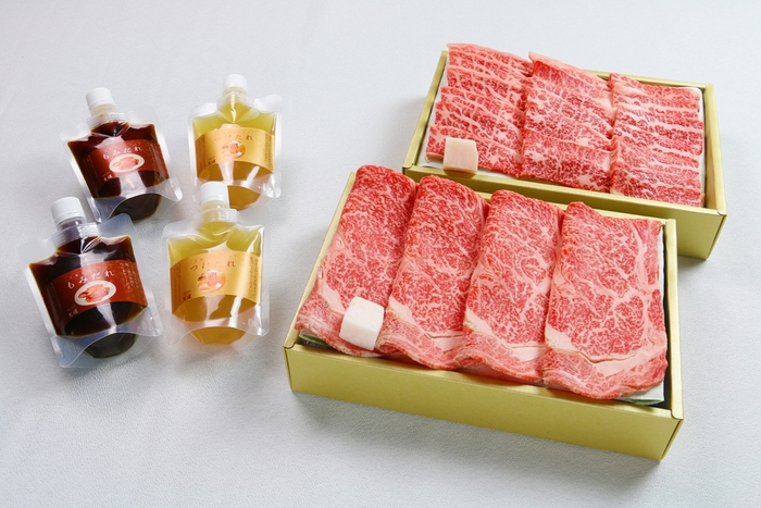 近江牛 ロース・カルビ盛合せ600g、12,000円(税込)