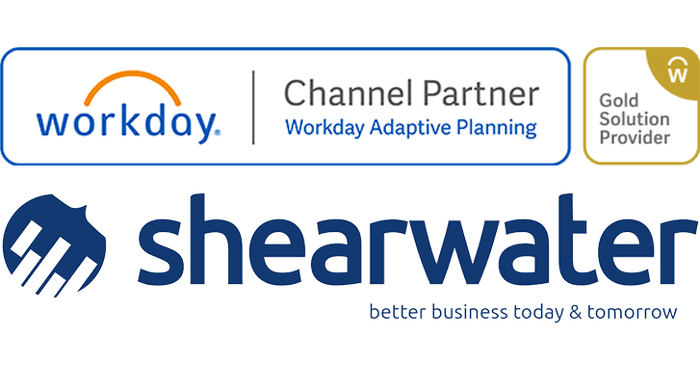 ShearwaterはWorkday Adaptive Planningのゴールドパートナーです