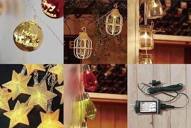 クリスマスに最適！インドアでもアウトドアでも使える 2WAY(2電源)ライト。レトロなデザインのLEDライトで 室内装飾やグランピングなども素敵に演出！