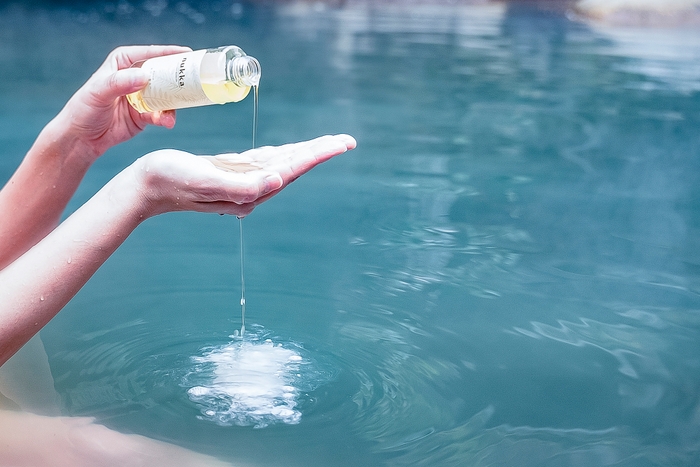 入れると白濁して温泉気分