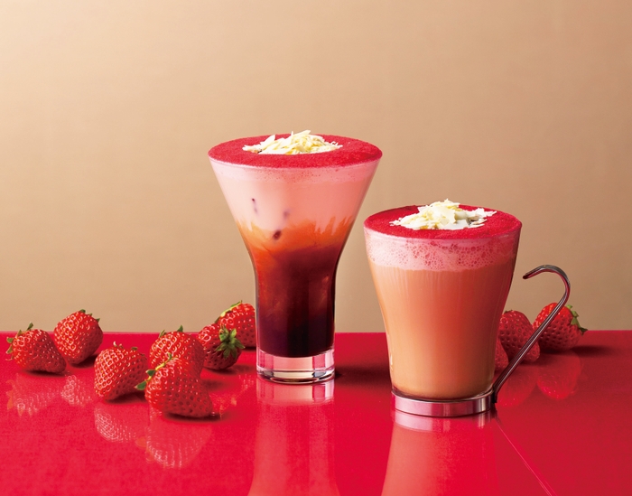 ドルチェプレッソ ストロベリー&ホワイトチョコレート(アイス/ホット)630円(+税)