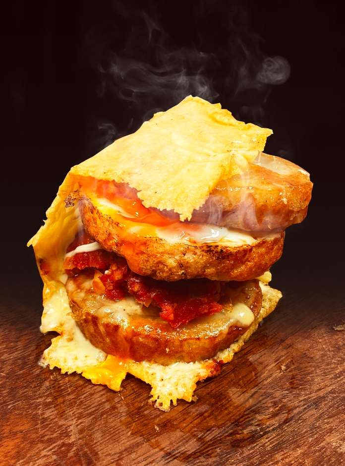 ミートピザエッグ