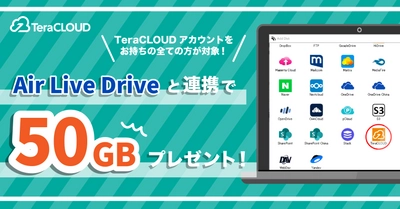 【50GBもらえるチャンス?】「Air Live Drive」と連携した方に追加容量プレゼント?