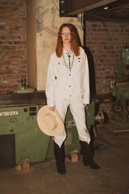 【LADIES】セットアップで着用 Wrangler 124MJ Jacket&Wrangler Wrancher Dress Jeans