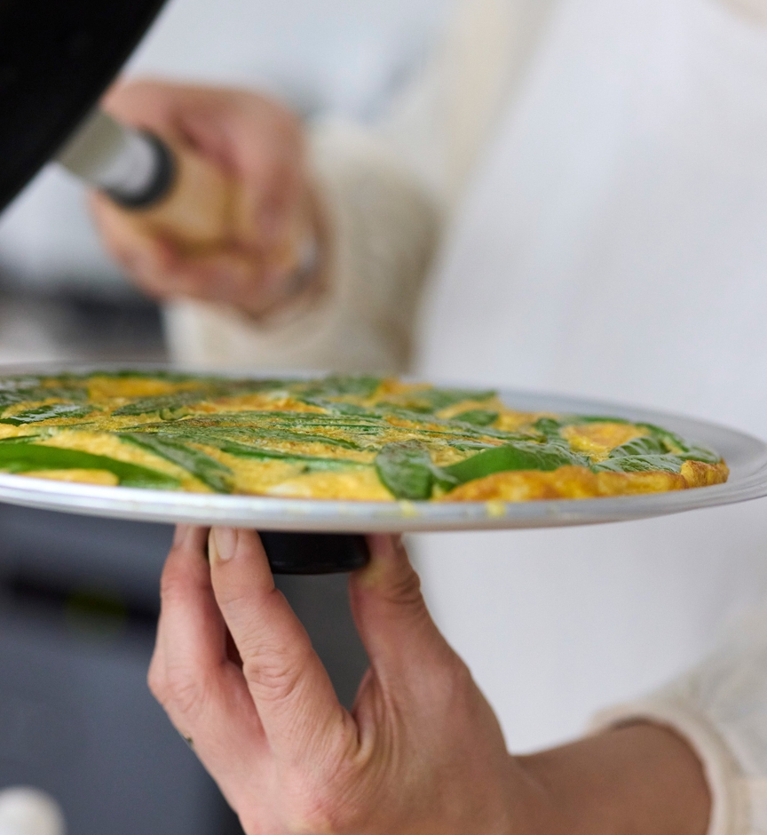 ふたの上にのせ