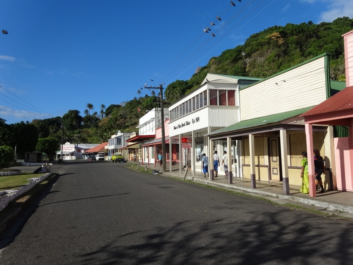 フィジーのレブカの町並み