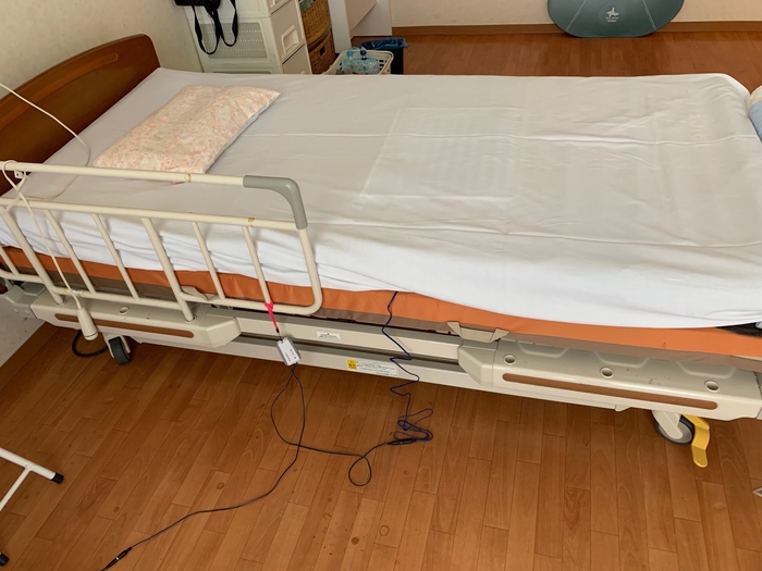 センサーの上にシーツをかけた状態