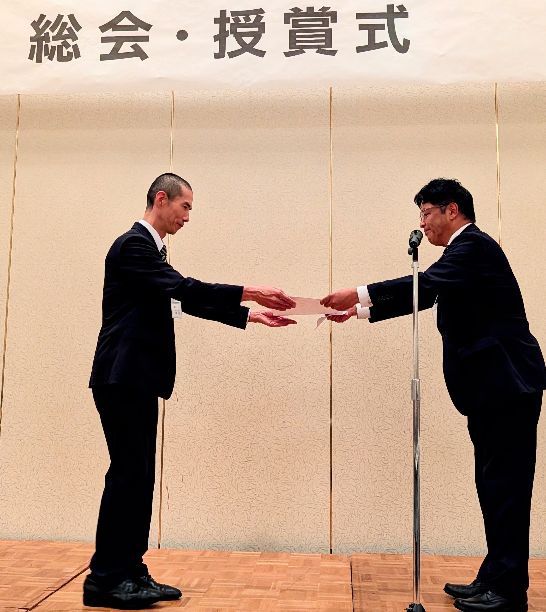 授賞式 月野 允裕