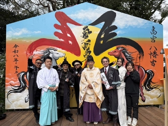 高宮八幡宮にて九州最大級の大絵馬奉納アート