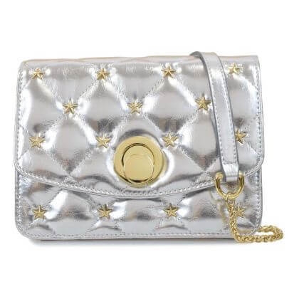 キルティングスタッズショルダーバッグ ゴールド