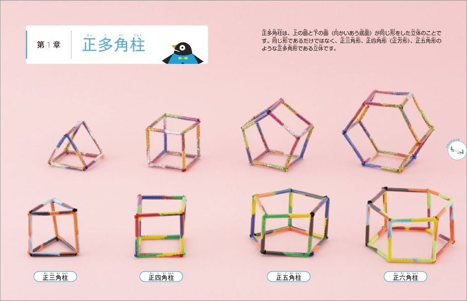 「ストローとモールでつくる幾何学オブジェ」中面2