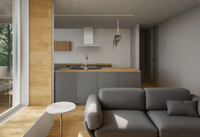 窓ベンチ×カーテンレスで自然とつながる暮らし