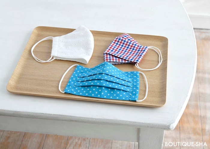 いろいろなフォルムのマスクが4サイズで作れる!