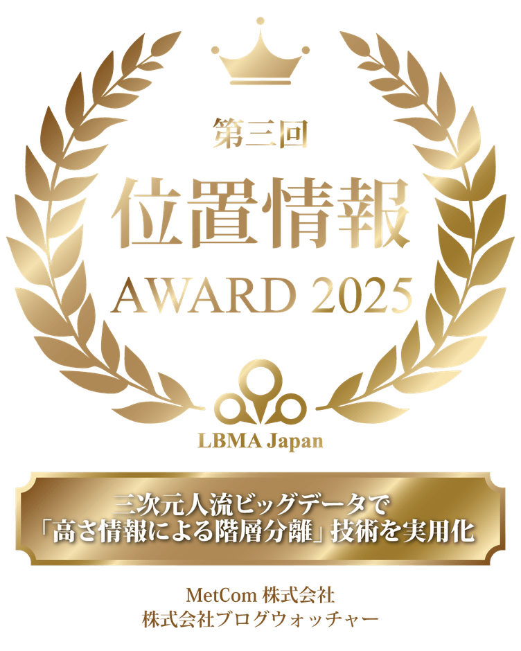 第3回 位置情報アワード2025 最優秀賞を受賞