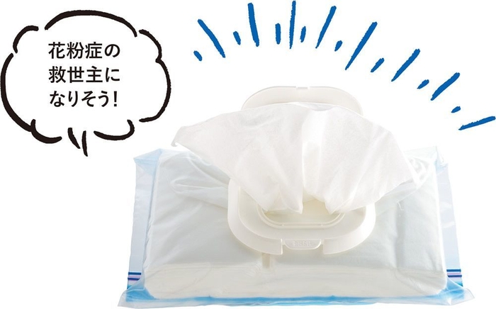 ■花粉症の救世主★ 箱ティッシュを中だけスリムに持ち歩き(使用サイズ/L)